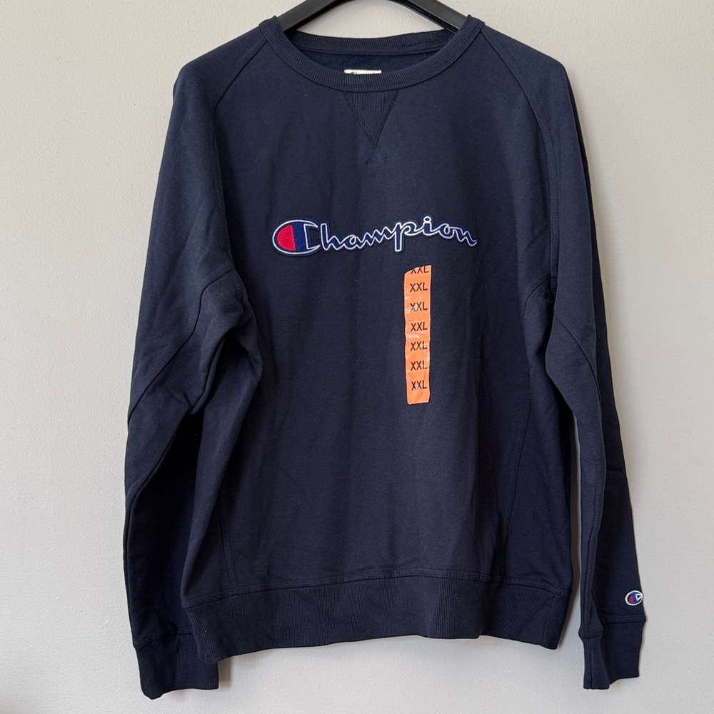 Champion Dark Navy Blue Crewneck Sweater
